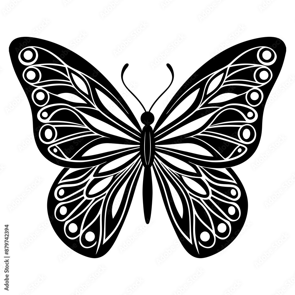 stunning vector illustrations of a Butterfly icon