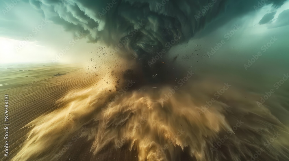 A drone captures aerial footage of a massive tornado in Tornado Alley ...