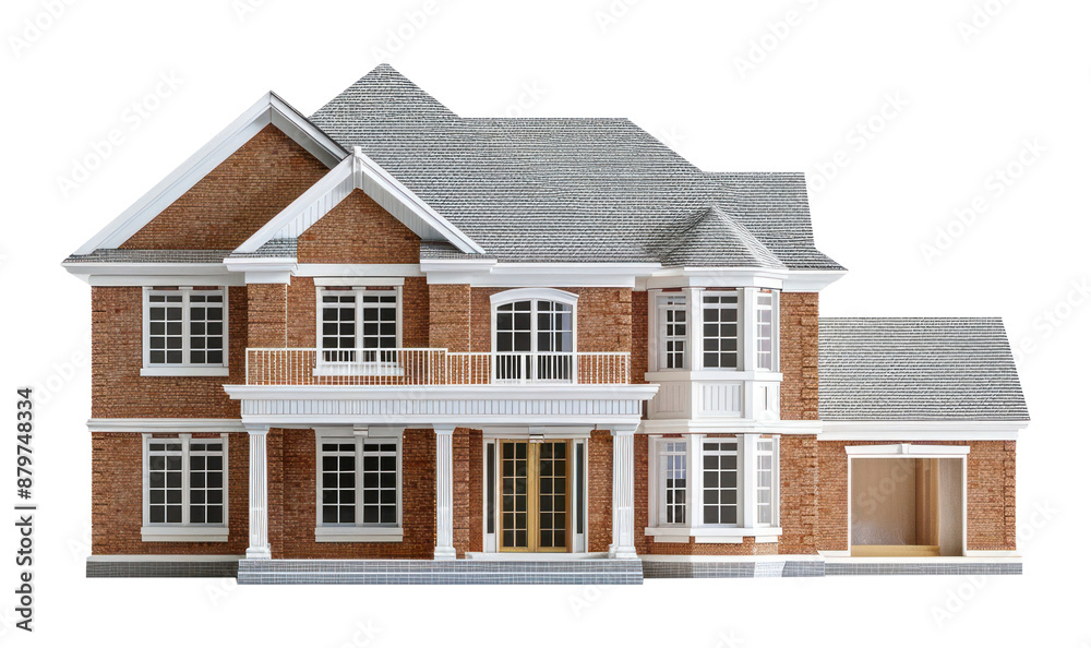 PNG American masonry construction house architecture building white background. PNG American masonry construction house architecture building white background.