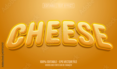 cheese editable text effect