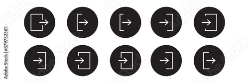 Website user logout isolated icon, web site account log out linear icon, site profile exit outline vector icon