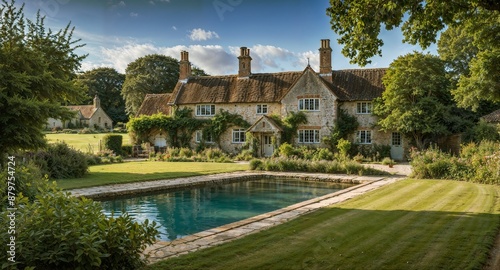 Dreamy Vintage British Cottage in Wiltshire Village in England