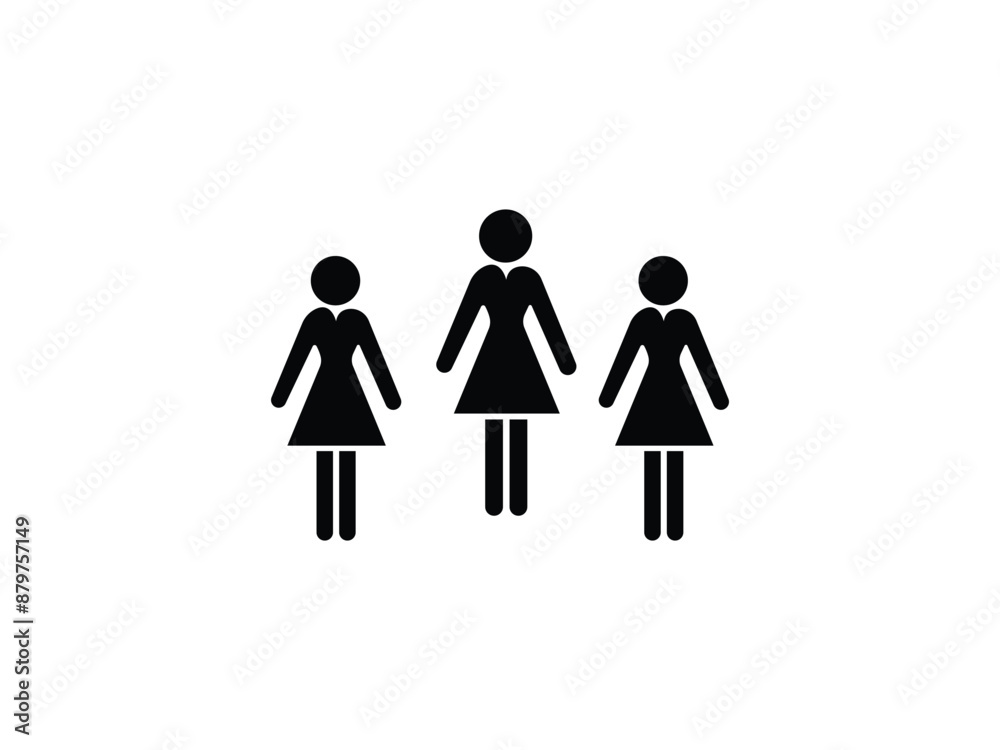 family of three vector art illustration family of three vector art illustration