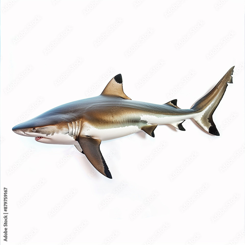 Fototapeta premium Animal Portrait: Bull Shark, Realistic Photography