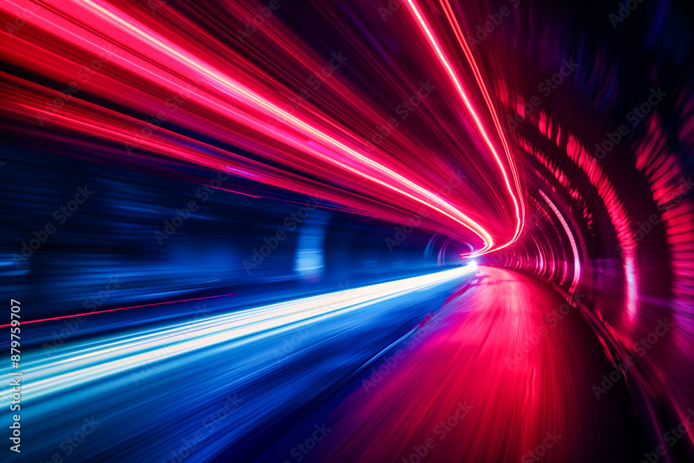 Abstract Speed Light Background with Red and Blue Colors Abstract Speed Light Background with Red and Blue Colors