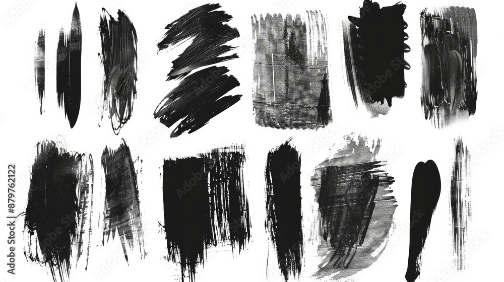 An eclectic mix of paint strokes in multiple abstract forms, each conveying unique artistic expression and emotion. Perfect for use in modern artistic works. An eclectic mix of paint strokes in multiple abstract forms, each conveying unique artistic expression and emotion. Perfect for use in modern artistic works.