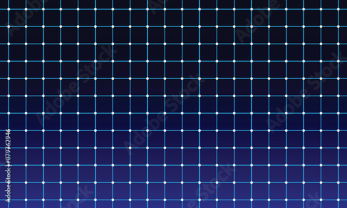 Blue grid lines on black background