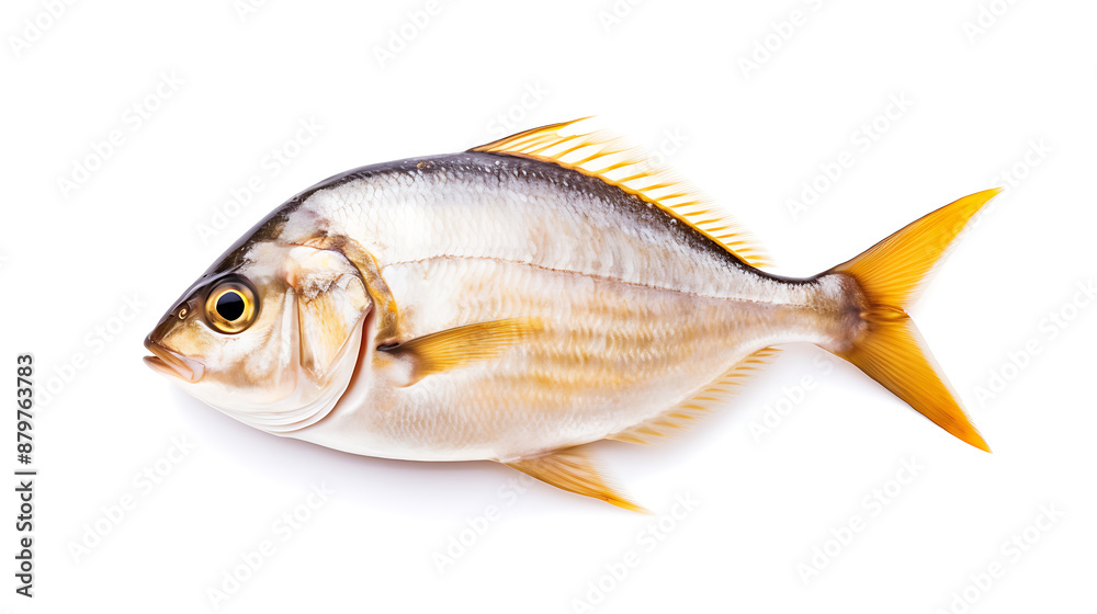 Fresh whole fish, side view, isolated on white.
Fresh whole fish, side view, isolated on white.