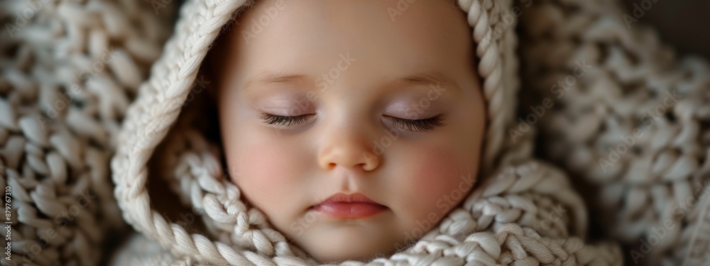A tight shot of a baby with a blanket over its head, and another covering its head A tight shot of a baby with a blanket over its head, and another covering its head