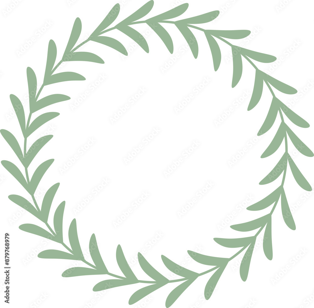 Botanical Wreath - Leaves Nature Botanical Wreath - Leaves Nature