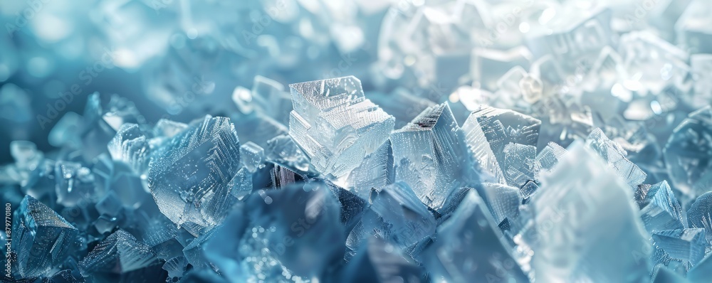Ice Crystal Texture Background, 4K hyperrealistic photo Ice Crystal Texture Background, 4K hyperrealistic photo