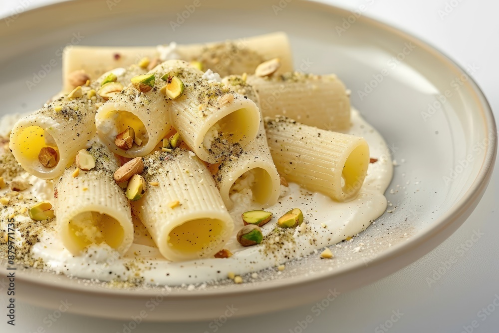 Exquisite Ditaloni Pasta with Ricotta and Nuts Exquisite Ditaloni Pasta with Ricotta and Nuts