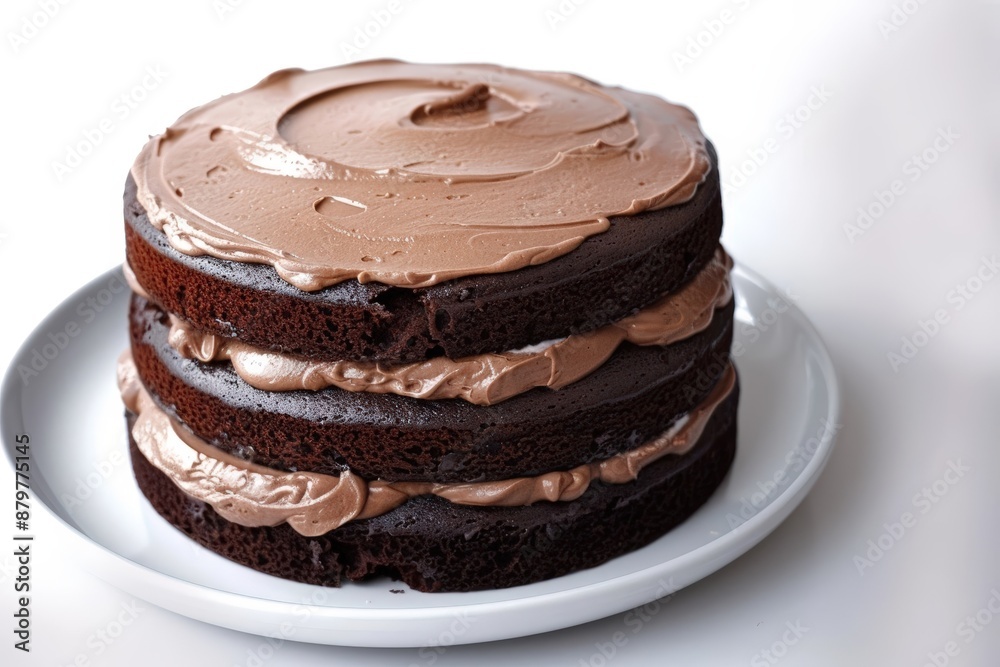 Double Chocolate Cake with Greek Yogurt and Dark Chocolate Layers Double Chocolate Cake with Greek Yogurt and Dark Chocolate Layers