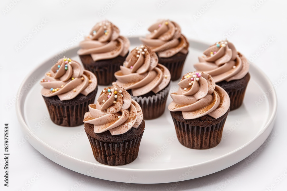Artfully Decorated Double Chocolate Cinnamon Mini Cupcakes Artfully Decorated Double Chocolate Cinnamon Mini Cupcakes