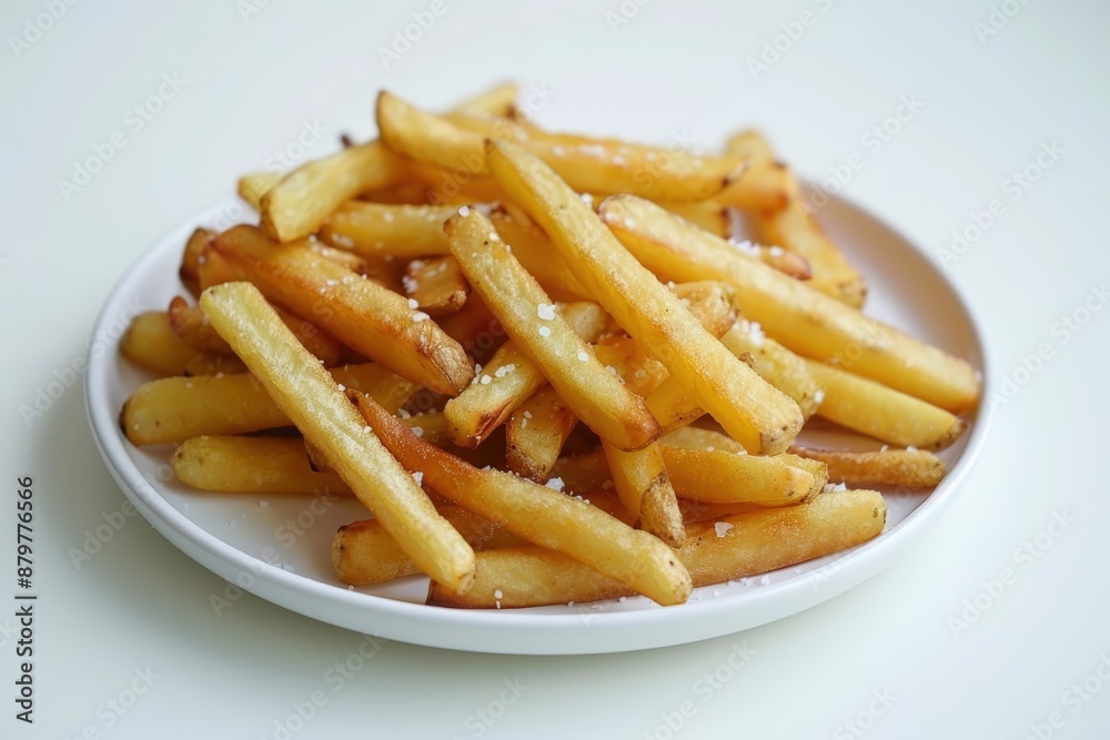 Artfully Arranged Double-Fried French Fries: A Culinary Delight Artfully Arranged Double-Fried French Fries: A Culinary Delight