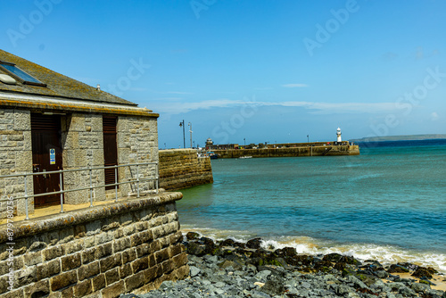 Ein entspannter Strandtag vor der Bucht von St Ives im wunderschönen Cornwall - Vereinigtes Königreich photo