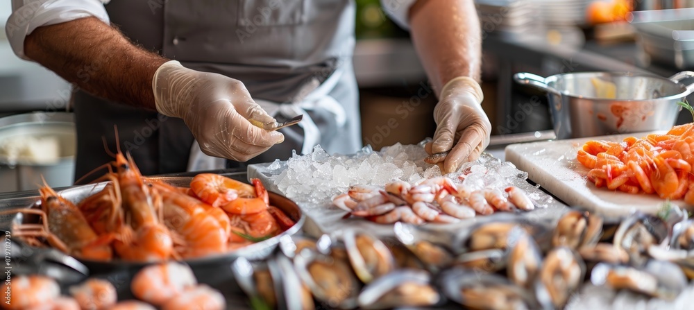 Seafood Cooking Demonstration Banner: From Preparation to Plating | Culinary Workshop Promotion