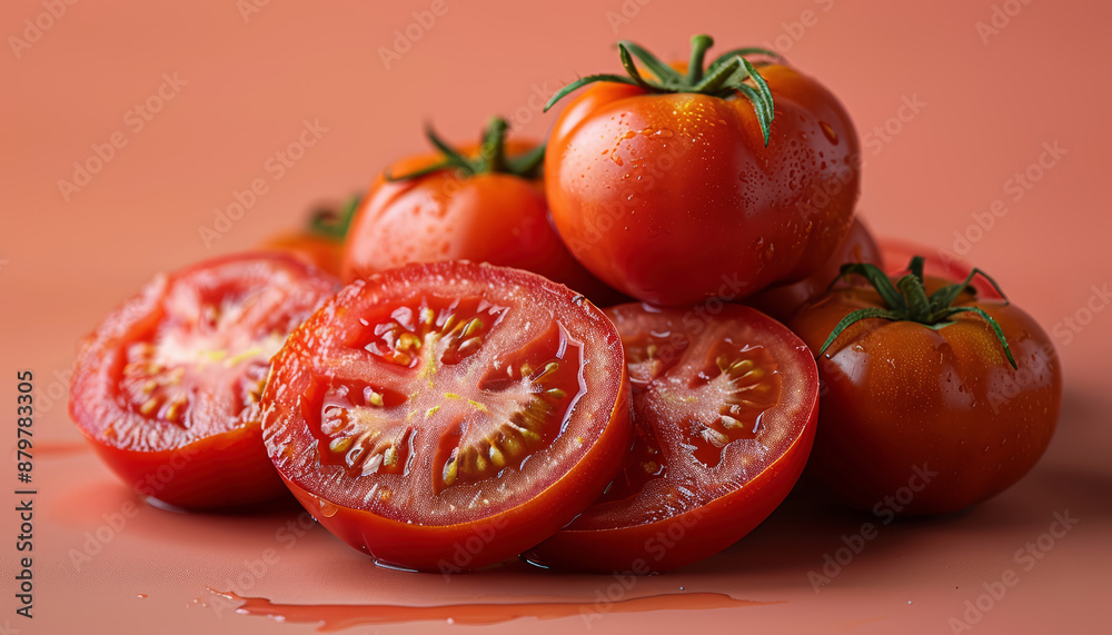 tomatoes on a wooden table tomatoes on a wooden table