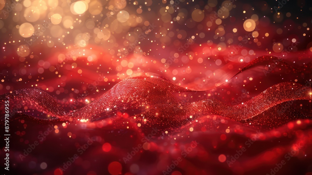 Sparkling Red Abstract Background Sparkling Red Abstract Background