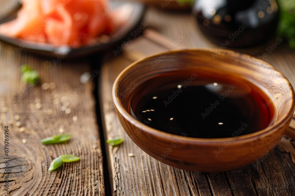 Asian condiment made from fermented soybeans and wheat Asian condiment made from fermented soybeans and wheat