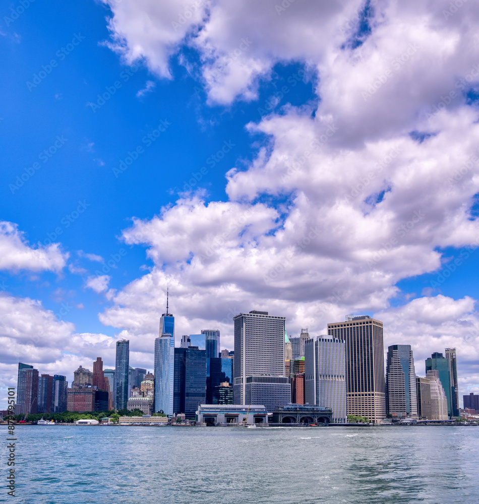 The Manhattan, New York City, New York skyline.