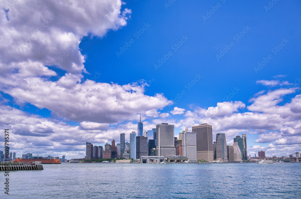 The Manhattan, New York City, New York skyline.