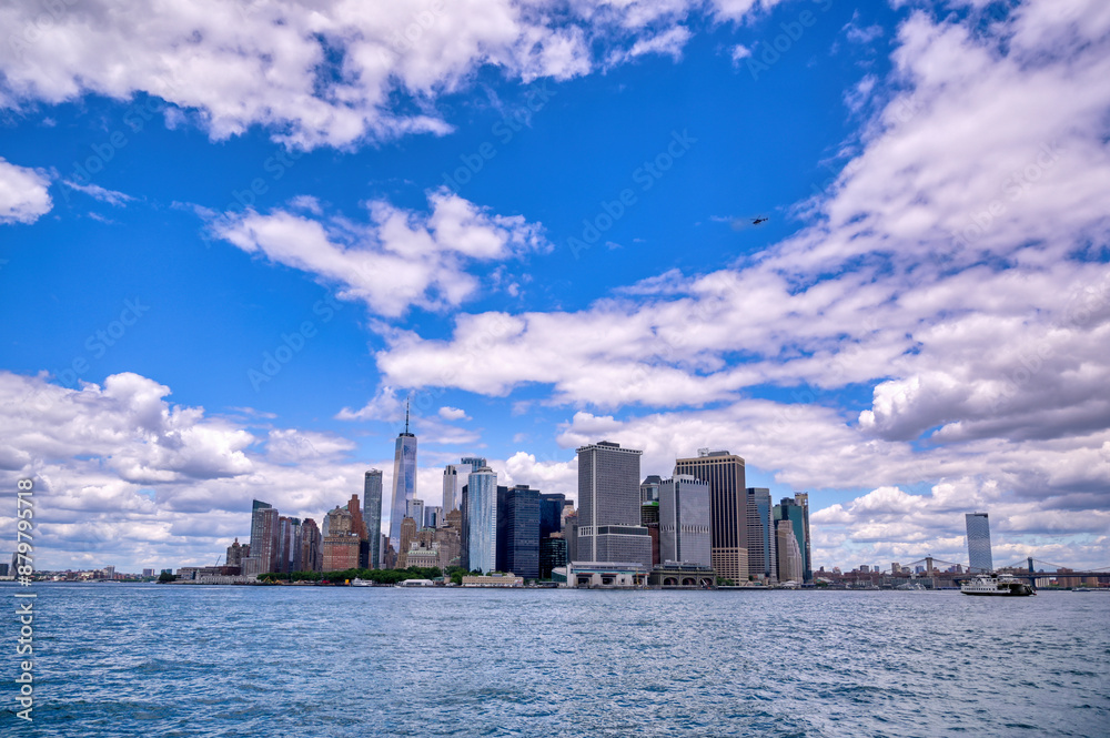 The Manhattan, New York City, New York skyline.