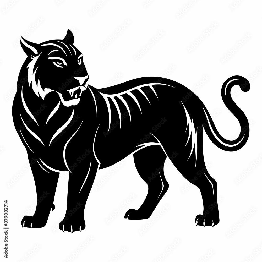 Tiger Black silhouette