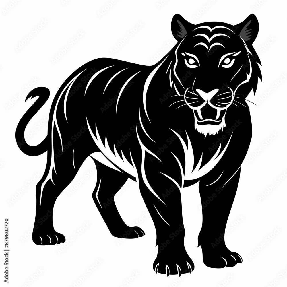 Tiger Black silhouette Tiger Black silhouette