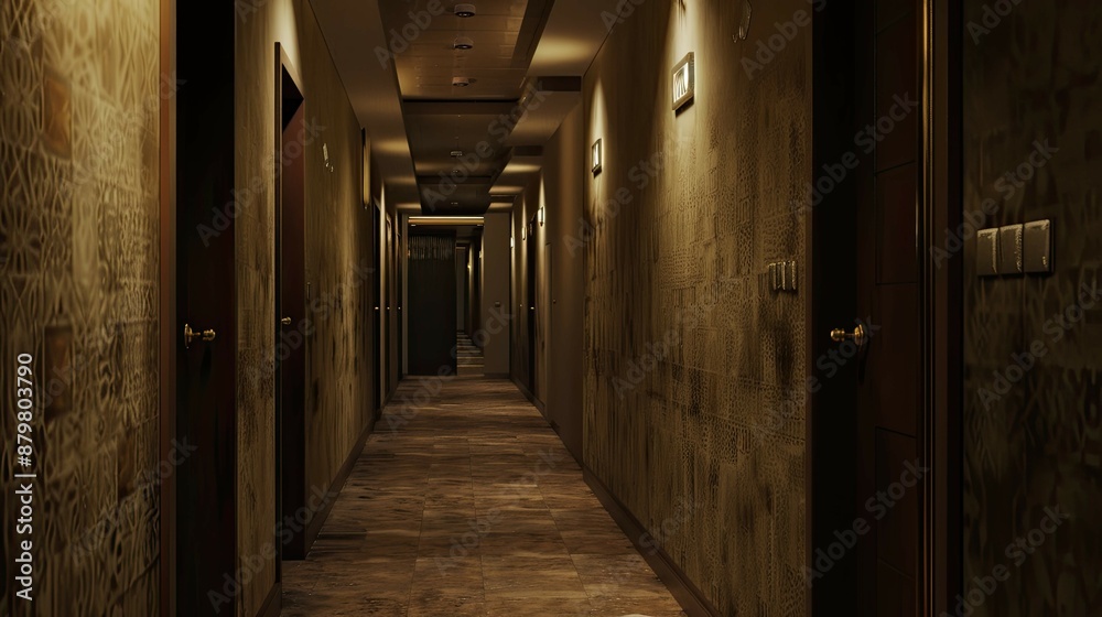 Fototapeta premium Corridor Environment. AI generated art illustration.