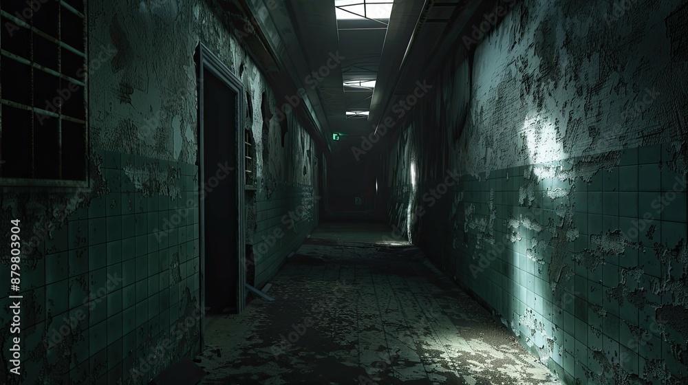 Corridor Environment. AI generated art illustration. Corridor Environment. AI generated art illustration.