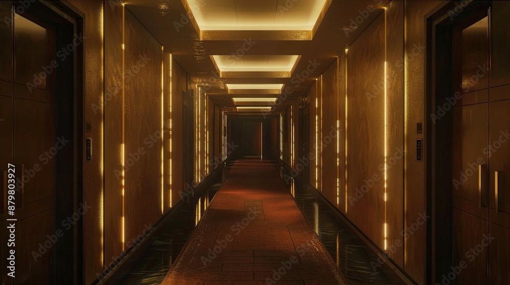 Corridor Environment. AI generated art illustration. Corridor Environment. AI generated art illustration.