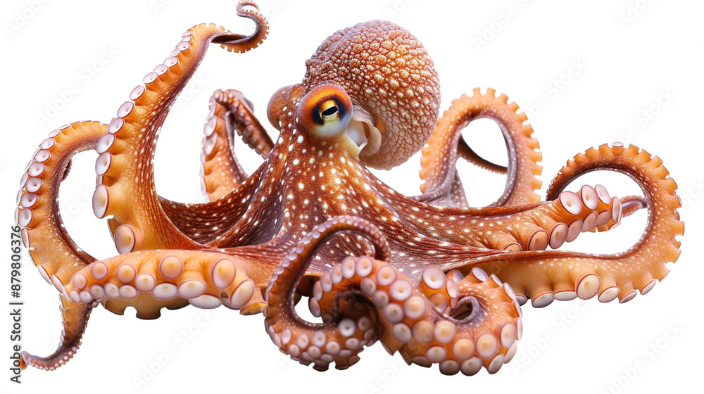 octopus isolated on white octopus isolated on white
