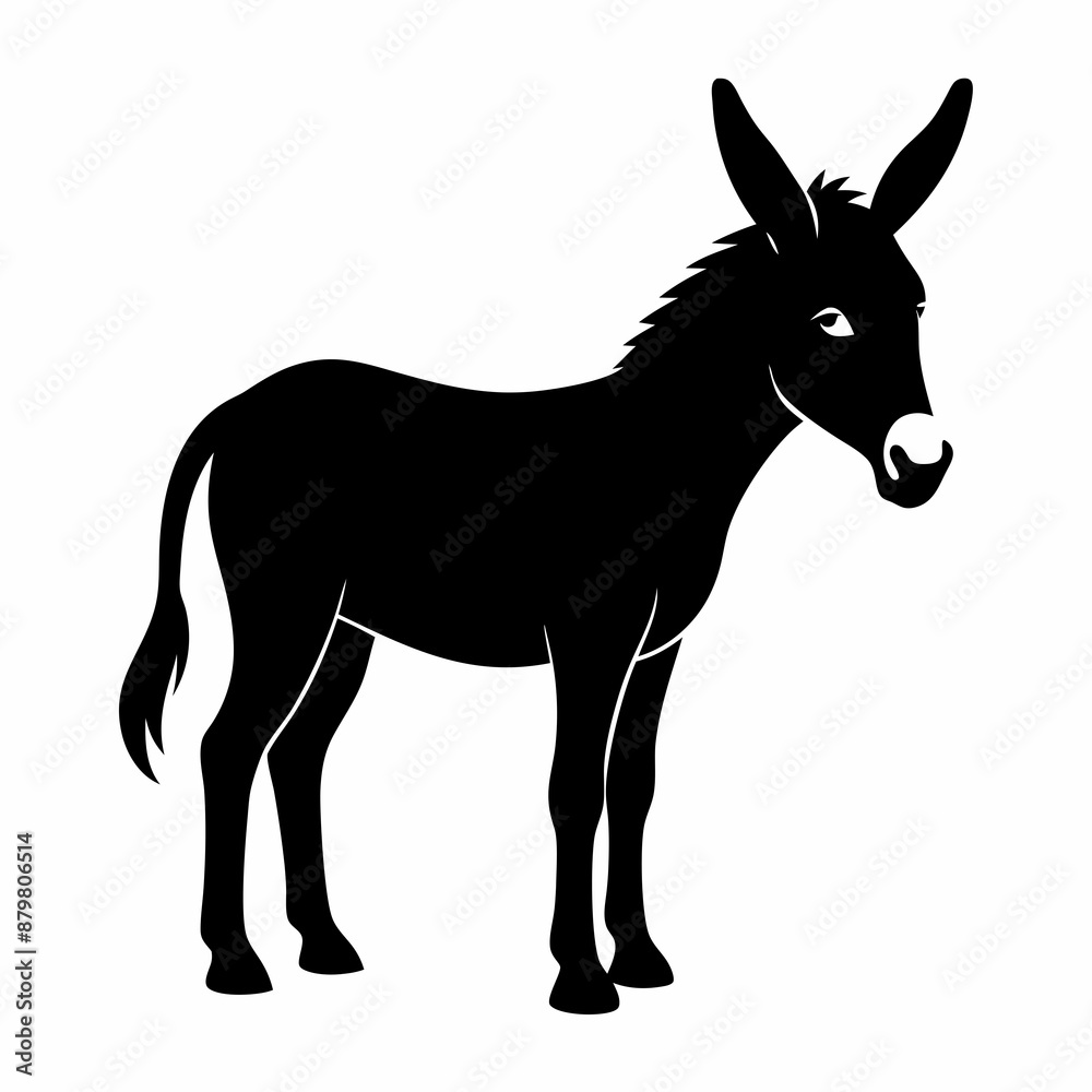Donkey Black silhouette Donkey Black silhouette