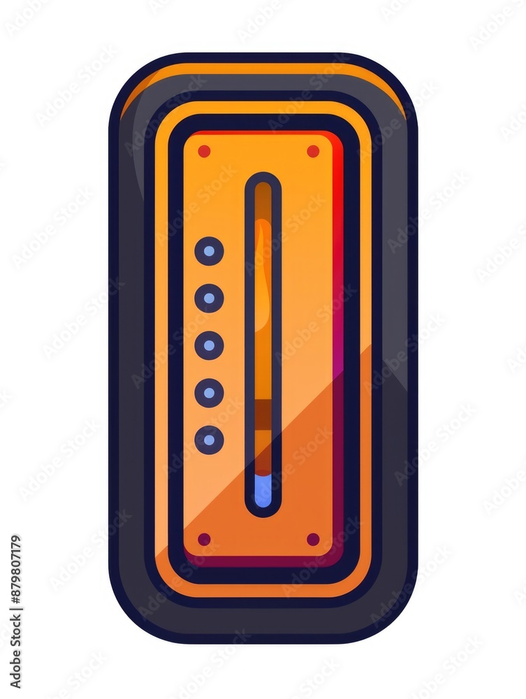 A thermometer sitting on a plain white surface, ready for use A thermometer sitting on a plain white surface, ready for use