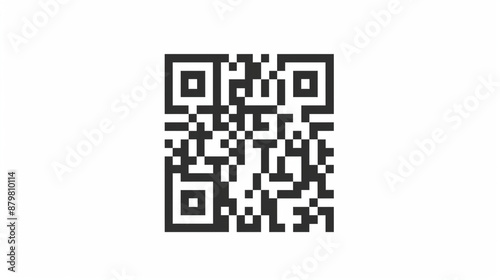 qr code on white background