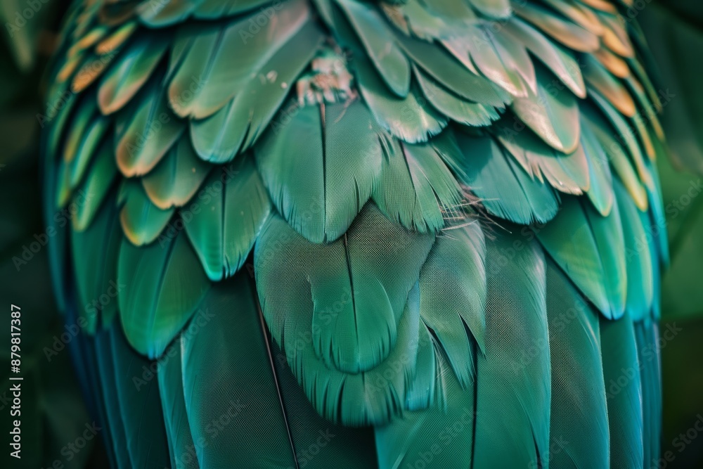 Fototapeta premium Peacock feathers close-up