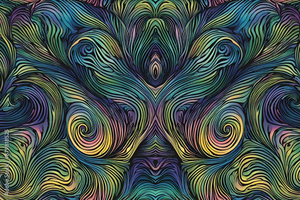 Vibrant Aurora Borealis Swirl Pattern - Abstract Vector Art Featuring Whirling Light Trails and Ethereal Northern Lights Design Vibrant Aurora Borealis Swirl Pattern - Abstract Vector Art Featuring Whirling Light Trails and Ethereal Northern Lights Design