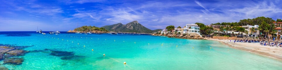 Crédence de cuisine  Mallorca Balearic islands charming places to visit - Sant Elm (San Telmo) fishing village with great beach and stunning view of Dragonera island  © Freesurf