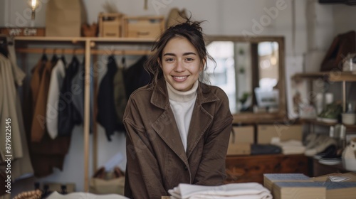 The female store worker photo