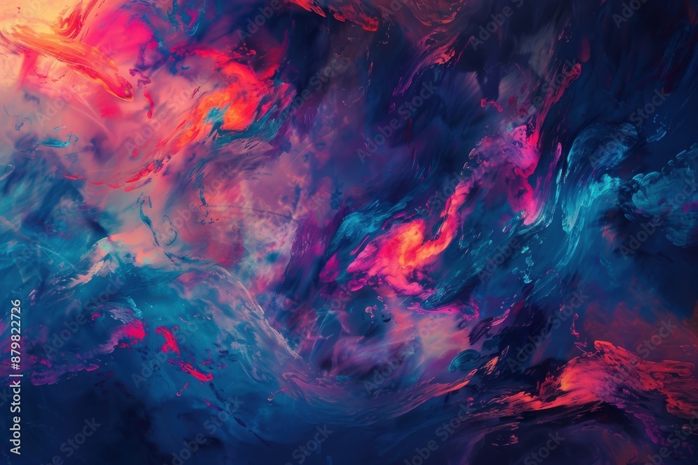 Fototapeta premium Vibrant abstract background image for desktop display