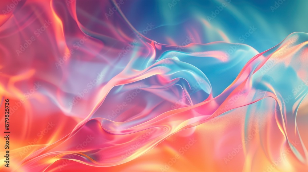 Obraz premium Abstract Swirling Colors