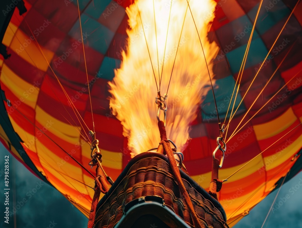 Obraz premium Hot Air Balloon Taking Off