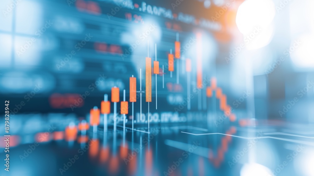 Financial capital allocation, close-up emphasis on asset reports, economic analysis, surreal, double exposure, stock market backdrop, focus cover all object Financial capital allocation, close-up emphasis on asset reports, economic analysis, surreal, double exposure, stock market backdrop, focus cover all object