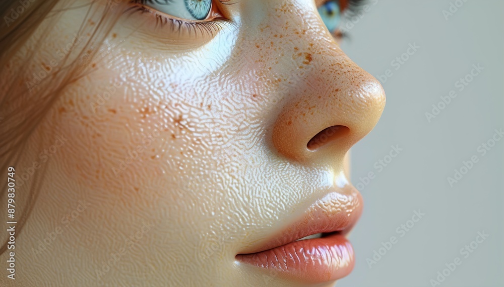 Fototapeta premium close up of face with make up