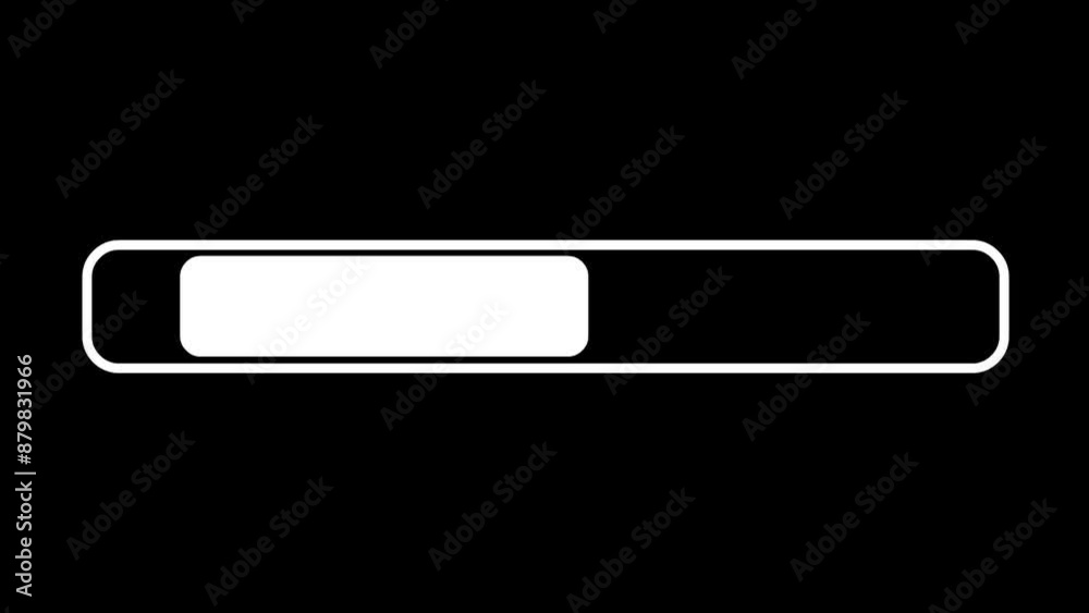 Simple Loading Progress Bar Animation with Alpha Channel Transparent Background Simple Loading Progress Bar Animation with Alpha Channel Transparent Background