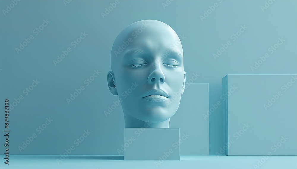 3d rendered illustration of a head of a person 3d rendered illustration of a head of a person