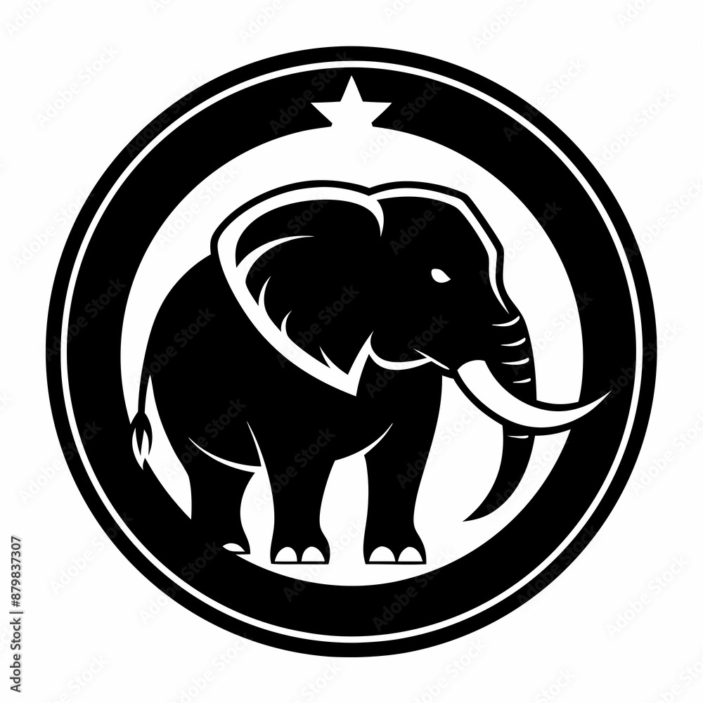 Obraz premium elephant vector and illustration