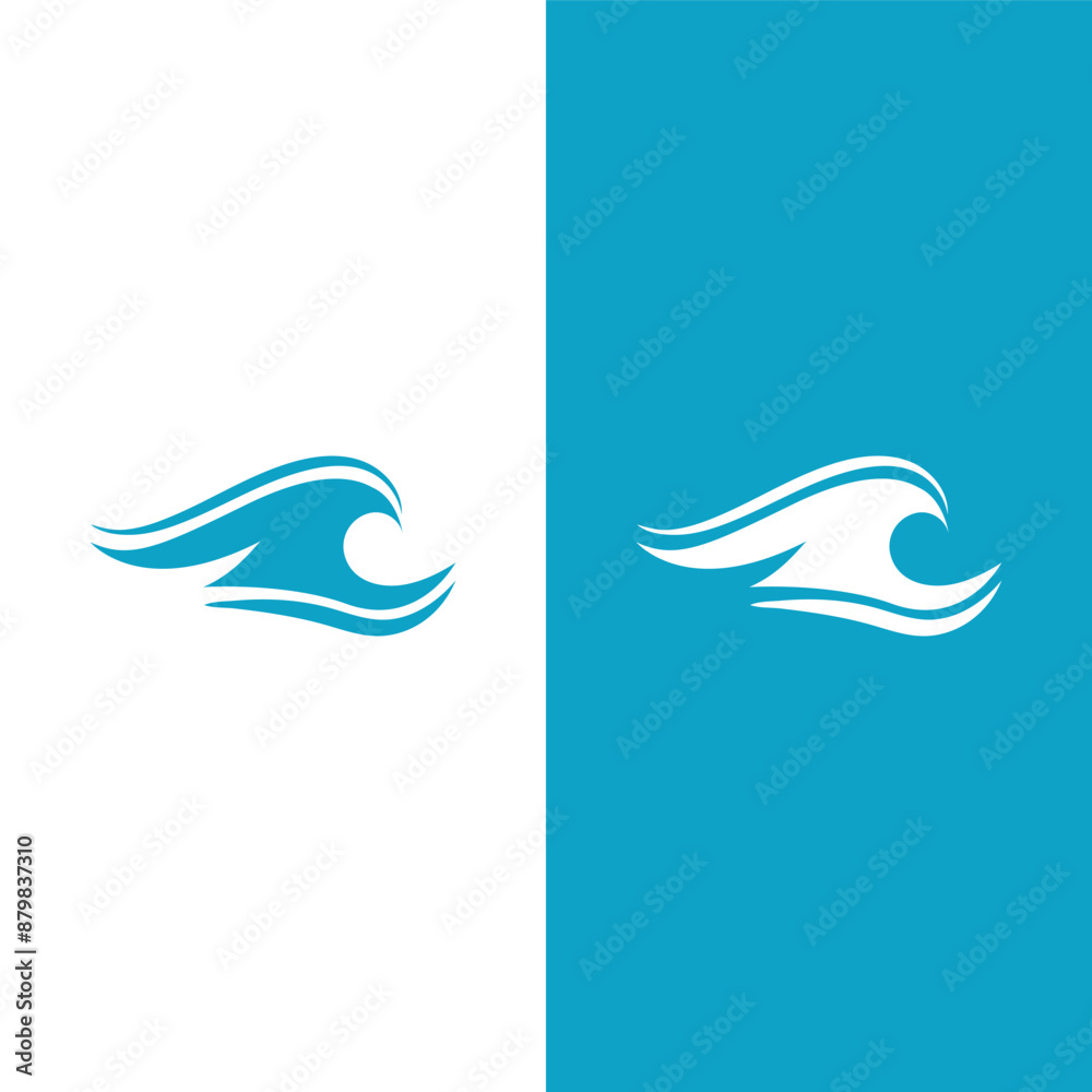 Wave beach vector illustration design Wave beach vector illustration design