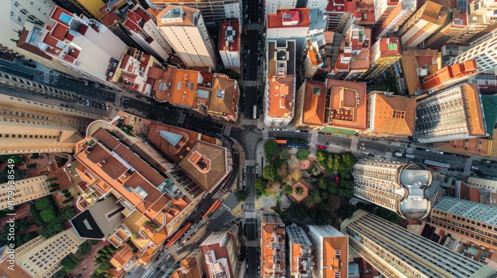 Aerial View of a Cityscape Aerial View of a Cityscape